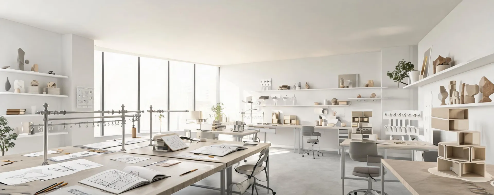 Umbra design studio with prototypes