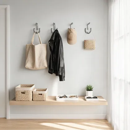 Umbra organizers in an entryway