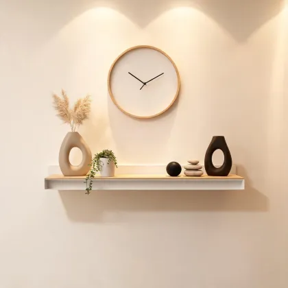 Umbra home decor objects on a shelf