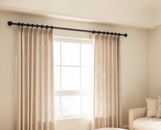 Twilight curtain rod