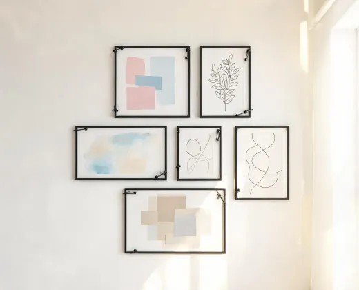 Exhibit picture frame set